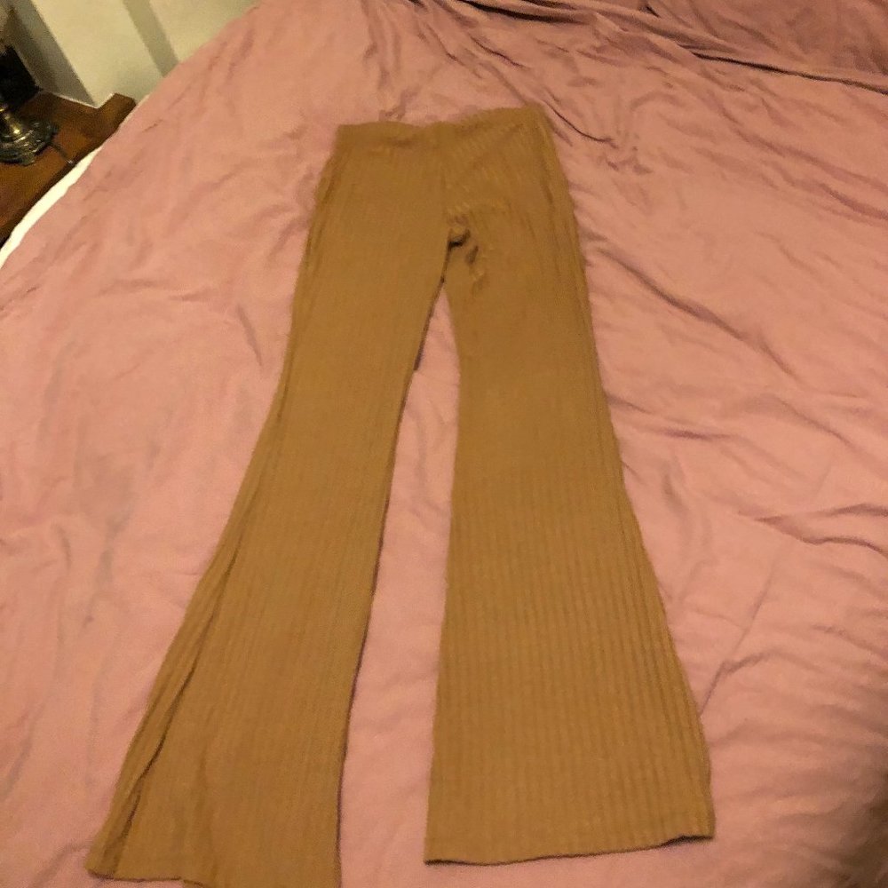 Tan Flare Pants